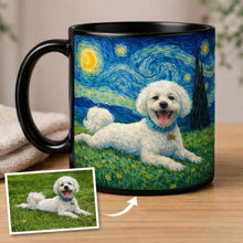 Load image into Gallery viewer, Personalized Starry Night Artwork Bichon Frise Coffee Mug-Mug-Bichon Frise,Dog Dad Gifts,Dog Memorial Gifts,Dog Mom Gifts,Mugs,Personalize Artwork-10