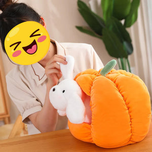 Bichon Frise in a Pumpkin Plush Toy-Stuffed Animals-Bichon Frise, Home Decor, Stuffed Animal-3