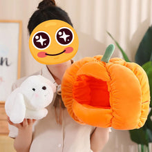 Load image into Gallery viewer, Bichon Frise in a Pumpkin Plush Toy-Stuffed Animals-Bichon Frise, Home Decor, Stuffed Animal-5