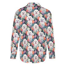 Load image into Gallery viewer, Bichon Frise in Bloom Women&#39;s Shirt - 3 Designs-Apparel-Apparel, Bichon Frise, Shirt-10