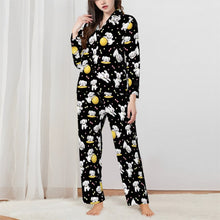 Load image into Gallery viewer, Bichon Frise Pajamas for Women - XL Available - I Love Playful White Bichon Frises-Pajamas-Apparel,Dog Mom Gifts,Pajamas-1