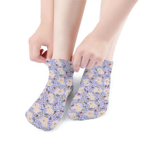 Load image into Gallery viewer, Bichon Frise Socks - Ankle Length - Flower Garden Bichon Frise-Accessories-Accessories,Bichon Frise,Dog Dad Gifts,Socks-12