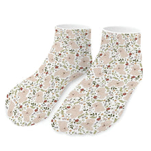 Load image into Gallery viewer, Bichon Frise Socks - Ankle Length - Flower Garden Bichon Frise-Accessories-Accessories,Bichon Frise,Dog Dad Gifts,Socks-White-One size-16