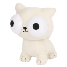 Load image into Gallery viewer, Big Bulgy Eyes White Cat Plush Toy-3