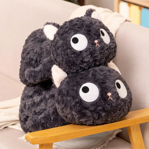 Big Eyed Black Cat Stuffed Animal Plush Toys-2