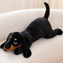 Load image into Gallery viewer, Black and Tan Dachshund Stuffed Animal - Snuggly Belly Flopper - Medium to Giant Size-Stuffed Animals-Dachshund,Dog Memorial Gifts,Stuffed Animal-8