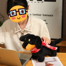 Load image into Gallery viewer, Floppy-Eared Black and Tan Dachshund Stuffed Animal Plush Toy-Dachshund,Dog Memorial Gifts,Stuffed Animal-5
