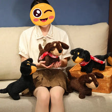 Load image into Gallery viewer, Floppy-Eared Black and Tan Dachshund Stuffed Animal Plush Toy-Dachshund,Dog Memorial Gifts,Stuffed Animal-6