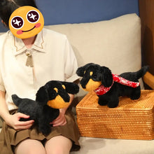 Load image into Gallery viewer, Floppy-Eared Black and Tan Dachshund Stuffed Animal Plush Toy-Dachshund,Dog Memorial Gifts,Stuffed Animal-1