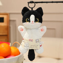 Load image into Gallery viewer, Black and White Cat Plushie - Kitten Wearing Diaper Pants-Cow cat-20cm-pendant-1
