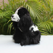 Load image into Gallery viewer, Black and White Cocker Spaniel Stuffed Animal Plush Toy-Stuffed Animals-Cocker Spaniel, Home Decor, Stuffed Animal-2