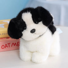 Load image into Gallery viewer, Black and White Shih Tzu Plush Toy - Adorable Shih Tzu Head Tilt-5