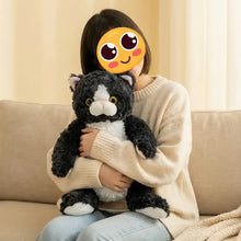 Load image into Gallery viewer, Black and White Tuxedo Cat Plush Toy - Furry Round Belly Cuddle Buddy-Stuffed Animals-Black and White Cat,Cat Memorial Gifts,Stuffed Animal-6