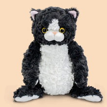 Load image into Gallery viewer, Black and White Tuxedo Cat Plush Toy - Furry Round Belly Cuddle Buddy-40cm-3-1