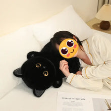 Load image into Gallery viewer, Black Bombay Cat Pillow - Kawaii Fat Cat Plush Toy-13