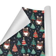 Load image into Gallery viewer, Black / Brindle French Bulldog Festive Christmas Gift Wrapping Paper - 2 Rolls-Christmas Ornament-Christmas,French Bulldog,Wrapping Paper-4
