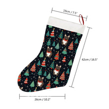 Load image into Gallery viewer, Black / Brindle French Bulldog Festive Frolic Christmas Stocking-Christmas Ornament-Christmas, French Bulldog, Home Decor-26X42CM-White-3