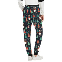 Load image into Gallery viewer, Black / Brindle French Bulldog Festive Frolic Christmas Unisex Sweatpants-Apparel-Apparel, Christmas, Dog Dad Gifts, Dog Mom Gifts, French Bulldog, Pajamas-3