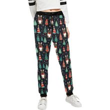 Load image into Gallery viewer, Black / Brindle French Bulldog Festive Frolic Christmas Unisex Sweatpants-Apparel-Apparel, Christmas, Dog Dad Gifts, Dog Mom Gifts, French Bulldog, Pajamas-XS-1