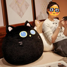 Load image into Gallery viewer, Black Cat Pillow - Big Blue Eyed Black Cat Plush Pillow-Stuffed Animals-Black Cat,Cat Memorial Gifts,Stuffed Animal-5