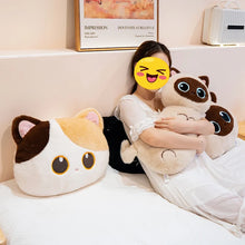 Load image into Gallery viewer, Black Cat Pillow - Plush with PP Cotton - Big-Eyed Fur Ball-Home Decor-Black Cat,Cats,Home Decor,Pillows,Stuffed Animal-5