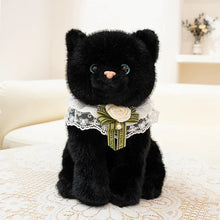 Load image into Gallery viewer, Black Cat Plush Toy - Darling Lace Collar Kitty-16