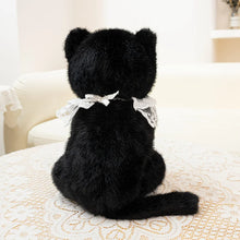 Load image into Gallery viewer, Black Cat Plush Toy - Darling Lace Collar Kitty-4