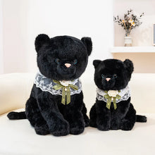 Load image into Gallery viewer, Black Cat Plush Toy - Darling Lace Collar Kitty-8
