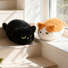 Load image into Gallery viewer, Black Cat Plush Toy - Grumpy Fat Cat Loaf - Tiny to Medium Sizes-10