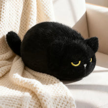 Load image into Gallery viewer, Black Cat Plush Toy - Grumpy Fat Cat Loaf - Tiny to Medium Sizes-Stuffed Animals-Black Cat,Cats,Stuffed Animal-3