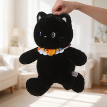 Load image into Gallery viewer, Black Cat Plush Toy - Sweet Ruffle Collar Kitty-11