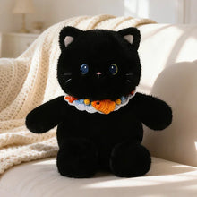 Load image into Gallery viewer, Black Cat Plush Toy - Sweet Ruffle Collar Kitty-18
