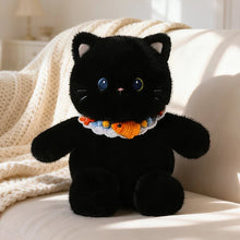 Load image into Gallery viewer, Black Cat Plush Toy - Sweet Ruffle Collar Kitty-Black-40cm-1