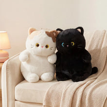 Load image into Gallery viewer, Black Cat Plushie - Cutest Sitting Fat Black Cat-6