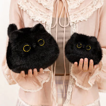 Load image into Gallery viewer, Black Cat Soft Toy - Small Little Furry Black Ball-Stuffed Animals-Black Cat,Cats,Stuffed Animal-10