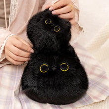 Load image into Gallery viewer, Black Cat Soft Toy - Small Little Furry Black Ball-Stuffed Animals-Black Cat,Cats,Stuffed Animal-11