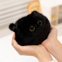 Load image into Gallery viewer, Black Cat Soft Toy - Small Little Furry Black Ball-Stuffed Animals-Black Cat,Cats,Stuffed Animal-4