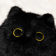 Load image into Gallery viewer, Black Cat Soft Toy - Small Little Furry Black Ball-Stuffed Animals-Black Cat,Cats,Stuffed Animal-6