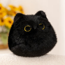 Load image into Gallery viewer, Black Cat Soft Toy - Small Little Furry Black Ball-Stuffed Animals-Black Cat,Cats,Stuffed Animal-Small: 4" (10 cm)-1