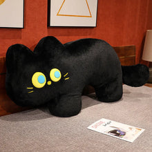 Load image into Gallery viewer, Black Cat Stuffed Animal and Plush Pillow - Wide-Eyed Snuggler (Small to Giant Size)-13
