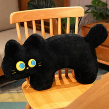 Load image into Gallery viewer, Black Cat Stuffed Animal and Plush Pillow - Wide-Eyed Snuggler (Small to Giant Size)-5