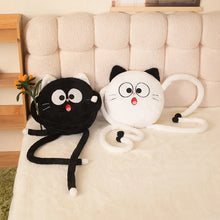 Load image into Gallery viewer, Black Cat Throw Pillow Plush Toy - Long Legged Wide Eyed Surprise-13