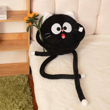 Load image into Gallery viewer, Black Cat Throw Pillow Plush Toy - Long Legged Wide Eyed Surprise-14