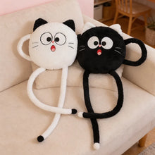 Load image into Gallery viewer, Black Cat Throw Pillow Plush Toy - Long Legged Wide Eyed Surprise-15