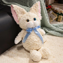 Load image into Gallery viewer, Black Devon Rex Stuffed Animal - French Bow Knot Design-Stuffed Animals-Cat Memorial Gifts,Devon Rex,Stuffed Animal-4