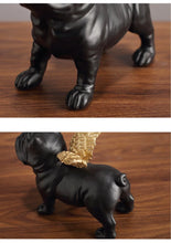 Load image into Gallery viewer, Black French Bulldog Statue - Darling Angel Wings - 2 pcs Set-14