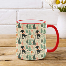 Load image into Gallery viewer, Black Labrador Holiday Frolic Christmas Coffee Mug-4