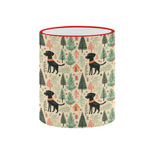 Load image into Gallery viewer, Black Labrador Holiday Frolic Christmas Coffee Mug-5