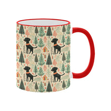 Load image into Gallery viewer, Black Labrador Holiday Frolic Christmas Coffee Mug-2