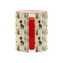 Load image into Gallery viewer, Black Labrador Holiday Frolic Christmas Coffee Mug-6